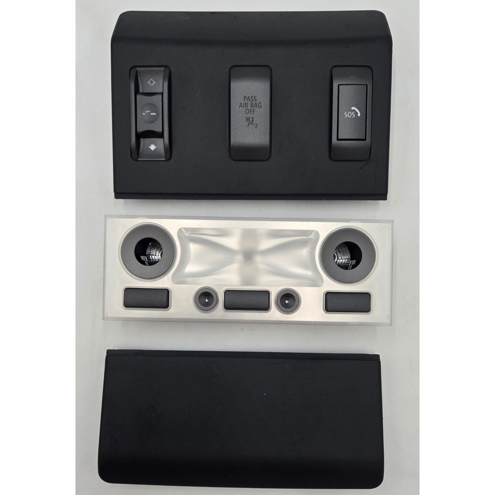 BMW Overhead Console Dome Light Switch Panel Black Sunroof SOS Airbag Indicator